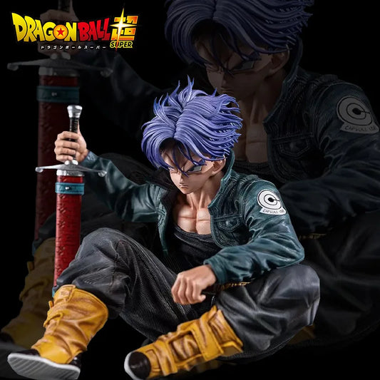 Dragon Ball Super Trunks Action Figure - Super Saiyan GK PVC Statue Collectible 10cm