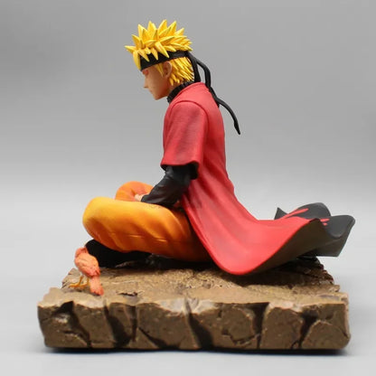 Naruto Uzumaki Sage Mode Meditation Figure - Premium Anime Collectible Statue with Base 16cm