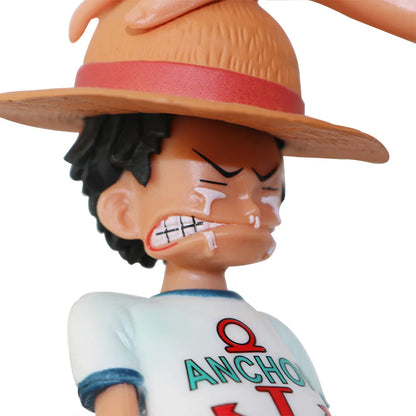 One Piece Shanks & Luffy Action Figure Statue | Straw Hat Passing Scene 18cm