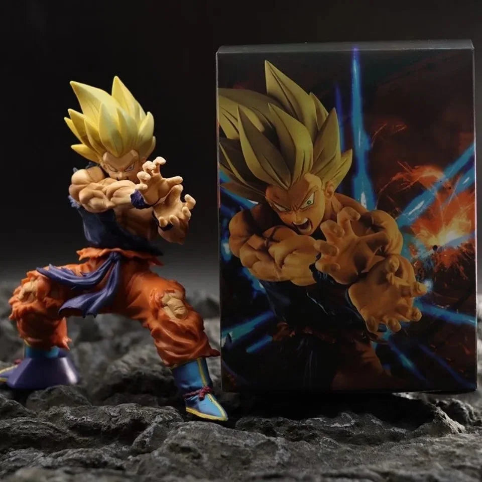 Dragon Ball Z Super Saiyan Goku Kamehameha Action Figure 6cm