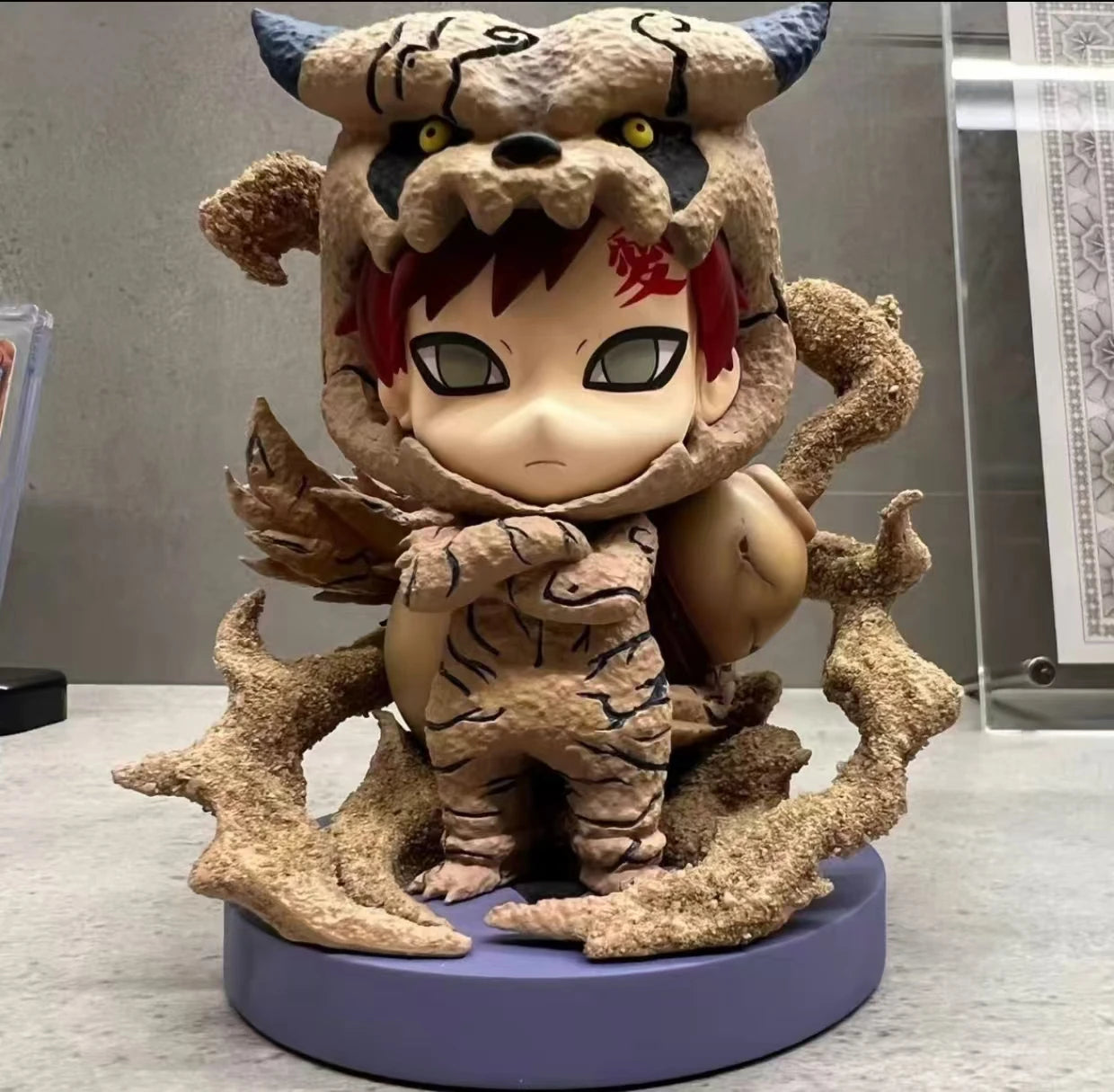 Naruto Shippuden Gaara Shukaku Mode Chibi Figure | Sand Village Kazekage Action Figure