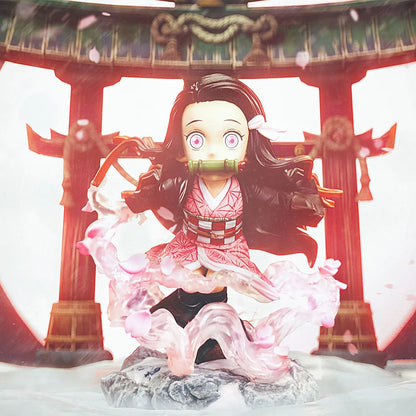 Demon Slayer Nezuko Kamado & Kyojuro Rengoku Anime Action Figures 7cm