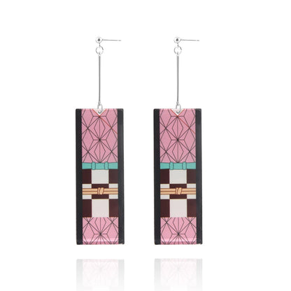 Demon Slayer Kimetsu no Yaiba Acrylic Earrings Jewelry