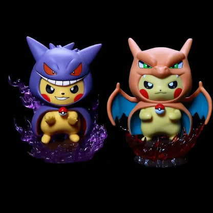 Pokemon Pokemon Pikachu Cosplay Gengar & Charizard Figurine Set - 12cm