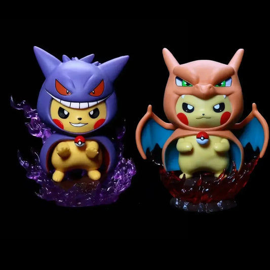 Pokemon Pokemon Pikachu Cosplay Gengar & Charizard Figurine Set - 12cm