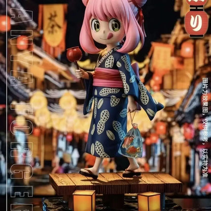 SPYxFAMILY Anya Forger Summer Festival Resin Statue Figure | WakuWaku Studio Anime Collectible 20cm