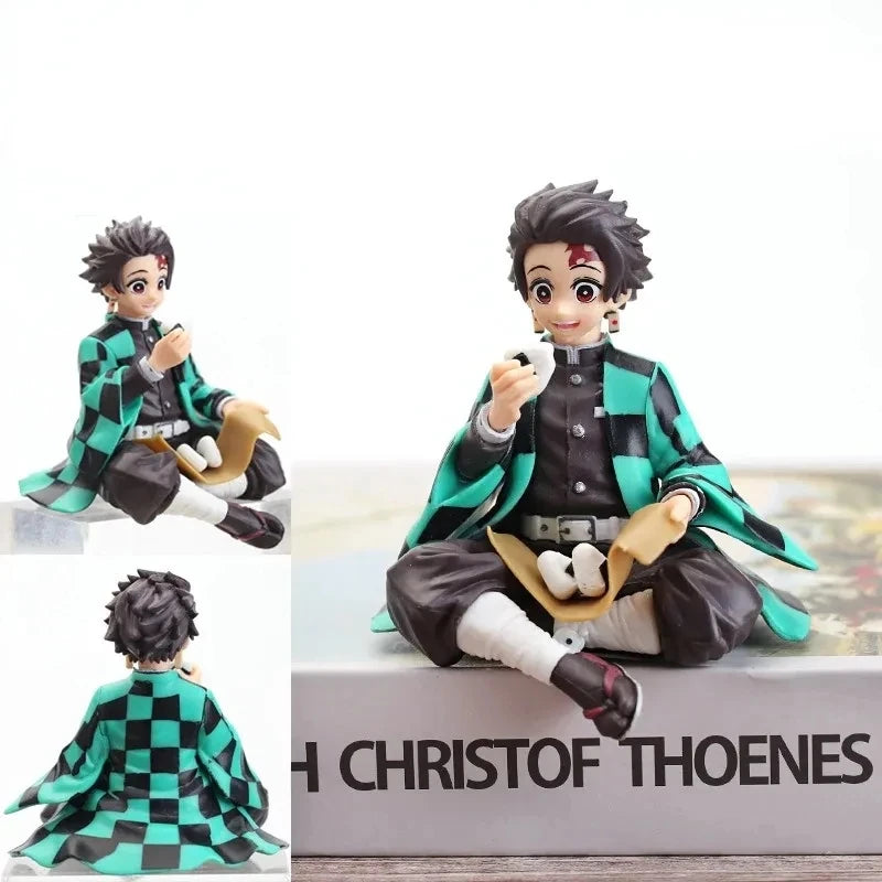 10-15cm Anime Demon Slayer Figure Sitting Posture Action Figure