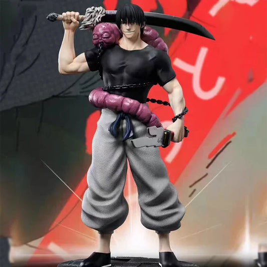 Jujutsu Kaisen Toji Fushiguro Action Figure | JJK Zenin Toji Collectible Anime Statue | 22cm PVC Model with Inverted Spear of Heaven