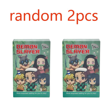 6 Birth Flower Demon Slayer Model Dolls Blind Box Toys Q Version
