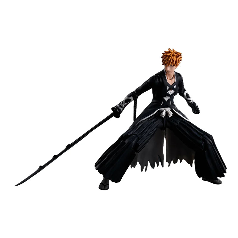 Bleach Thousand-Year Blood War S.H.Figuarts Action Figure Set - Ichigo, Renji, Byakuya, Kenpachi 15cm