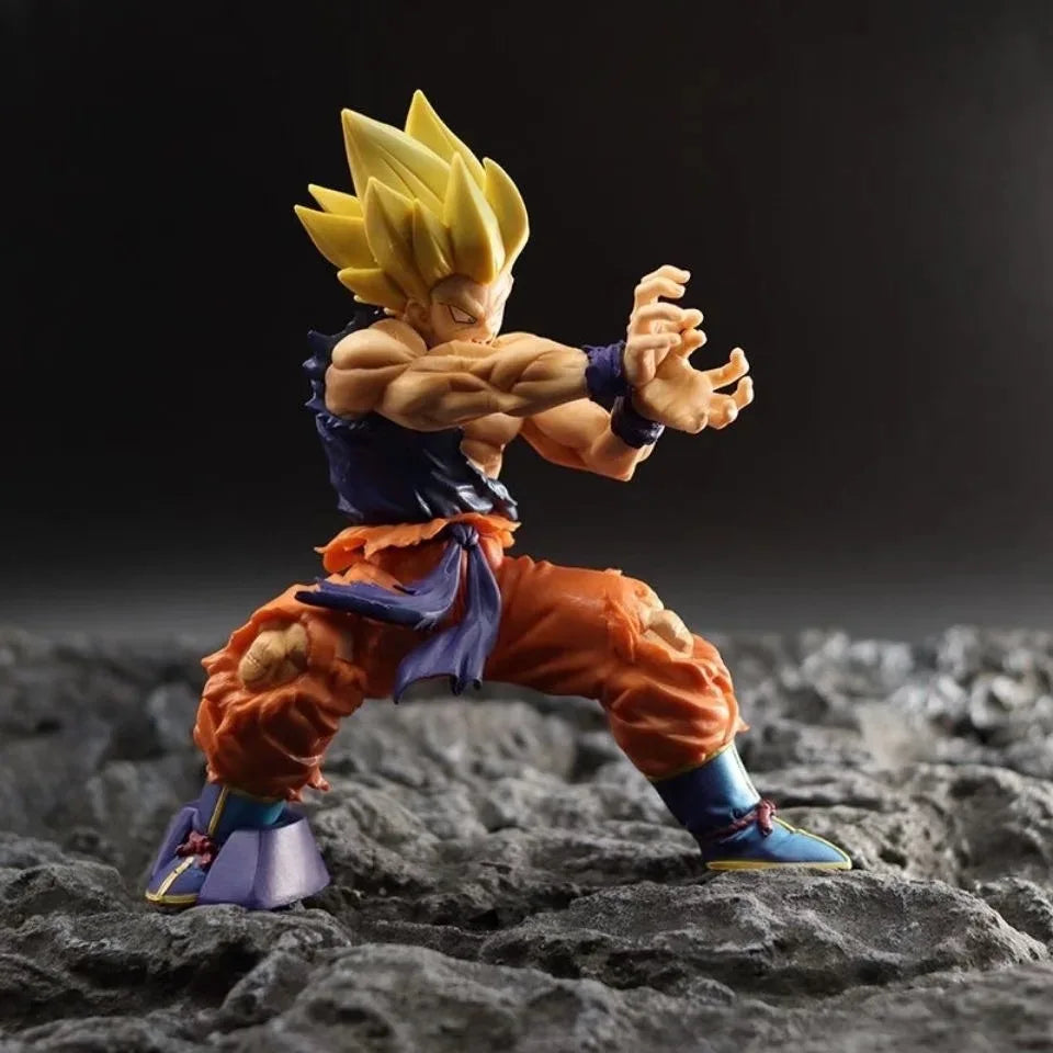 Dragon Ball Z Super Saiyan Goku Kamehameha Action Figure 6cm