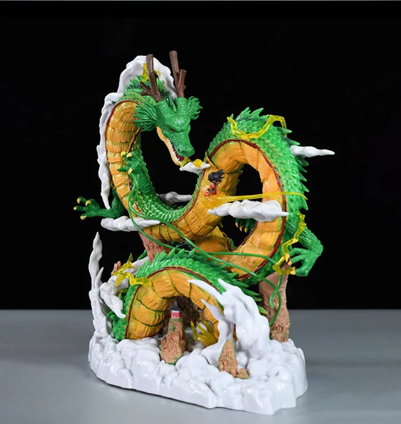 Epic Dragon Ball Z Shenron & Goku Figure Statue - Premium Anime Collectible 24cm