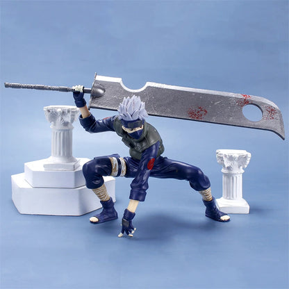 Naruto Hatake Kakashi Action Figure with Executioner's Blade - Collectible Anime Statue