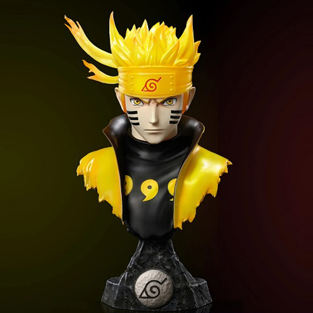Naruto Shippuden Anime Character Bust Collection | Hokage & Uchiha Clan Figures Set | Premium PVC Statue Collectibles 10-14cm