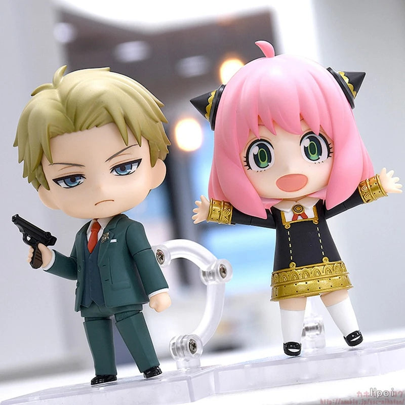 Spy x Family Nendoroid Figure Set - Loid, Anya & Yor Forger Collectible Anime Figurines - 10cm