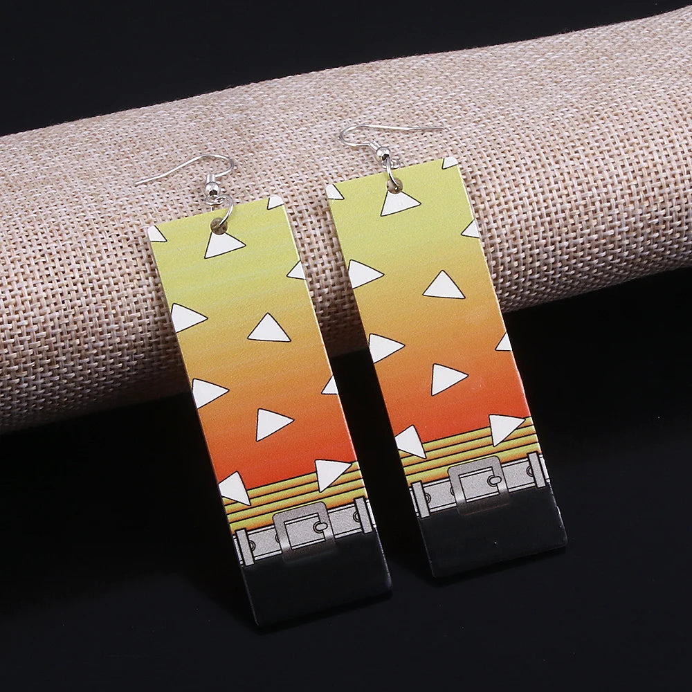 Demon Slayer Kimetsu no Yaiba Acrylic Earrings Jewelry