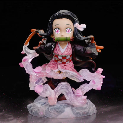 Demon Slayer Nezuko Kamado & Kyojuro Rengoku Anime Action Figures 7cm