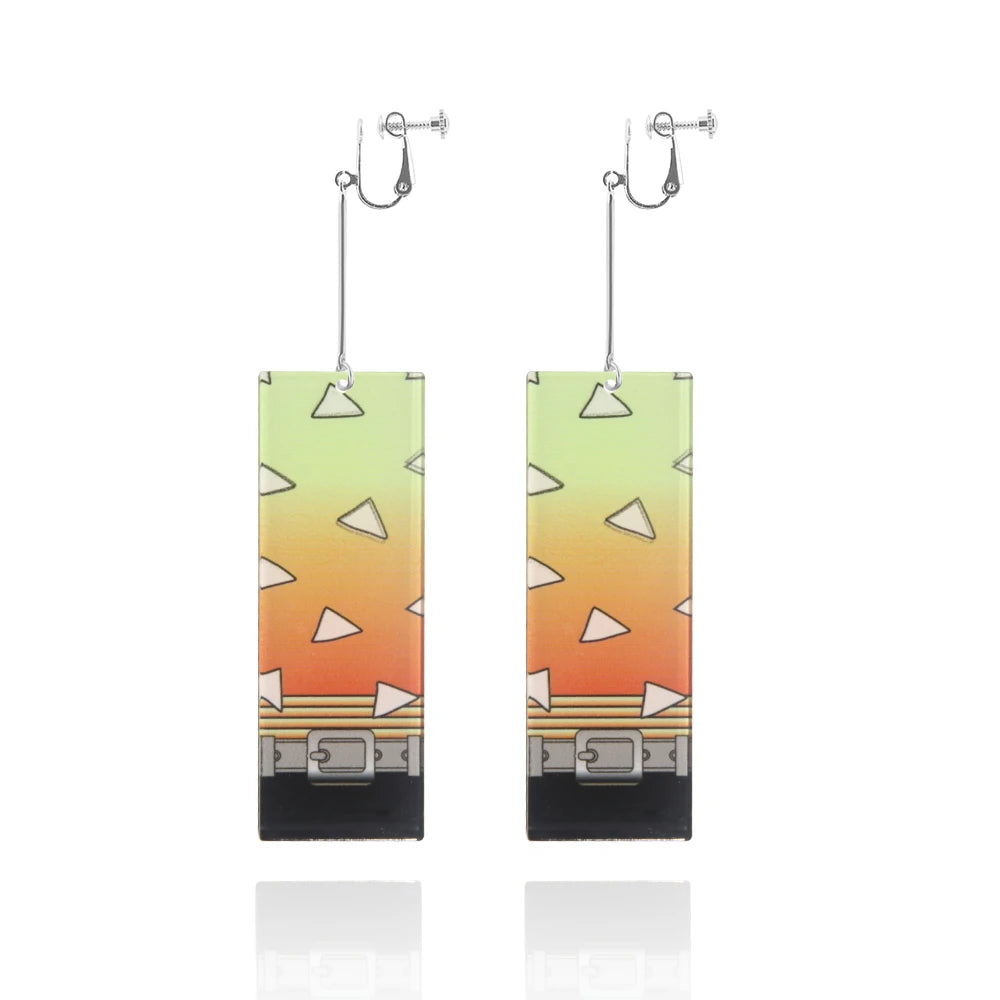 Demon Slayer Kimetsu no Yaiba Acrylic Earrings Jewelry