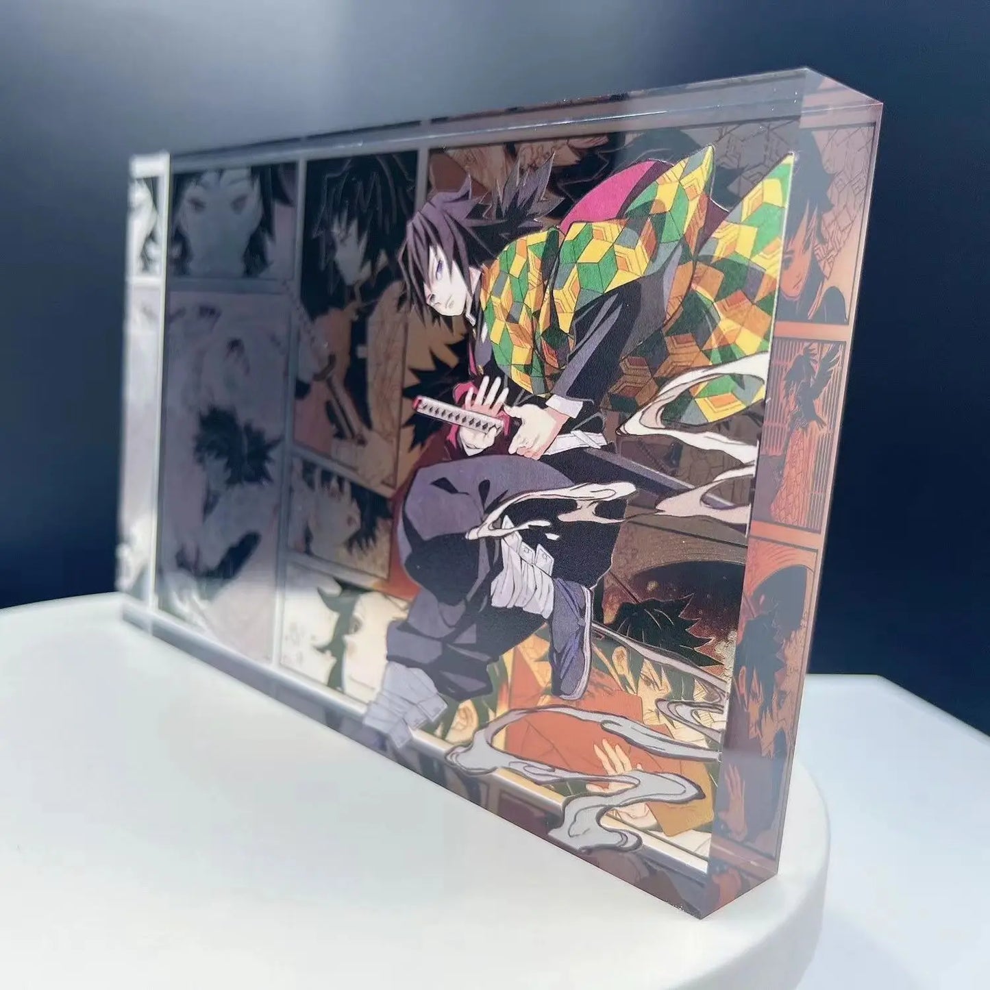 Demon Slayer Creative High-Value Acrylic Brick Computer Desktop Ornaments