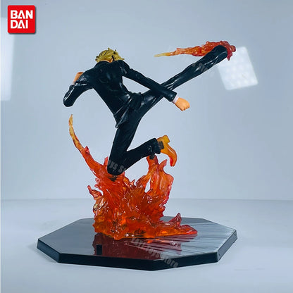 One Piece Action Figure Set: Luffy, Zoro, Sanji, Ace | Premium Anime Collectible PVC Model Figures