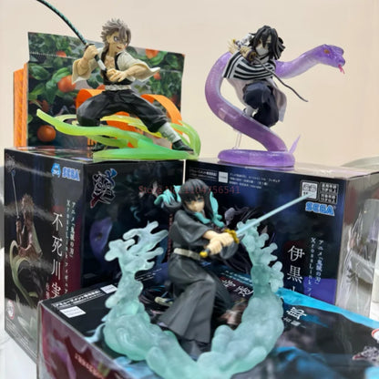 Demon Slayer Xross Link Figure: Muichiro Tokito, Obanai Iguro, Sanemi Shinazugawa - Hashira Training Arc Anime Collectible 11-14cm