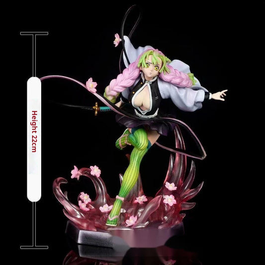 Demon Slayer Mitsuri Kanroji Figure - Love Hashira PVC Action Statue 22cm