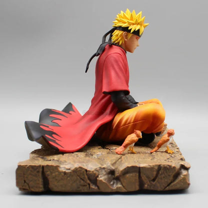 Naruto Uzumaki Sage Mode Meditation Figure - Premium Anime Collectible Statue with Base 16cm