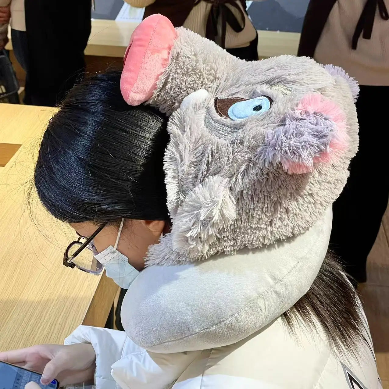 Demon Slayer Inosuke Hashibira Pig Head Plush Hat | Cosplay Headgear & Warm Cap