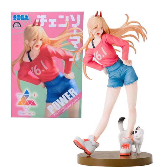 SEGA Luminasta Chainsaw Man Power Figure | Meowy Included | 15cm