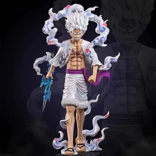 One Piece Monkey D. Luffy Gear 5 Nika Figure - Dynamic Anime Action Statue Collectible 23cm