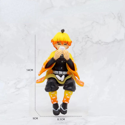 10-15cm Anime Demon Slayer Figure Sitting Posture Action Figure