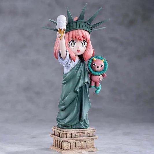 SPY x Family Anya Forger Statue of Liberty Cosplay Figure | Premium Anime Collectible  14CM