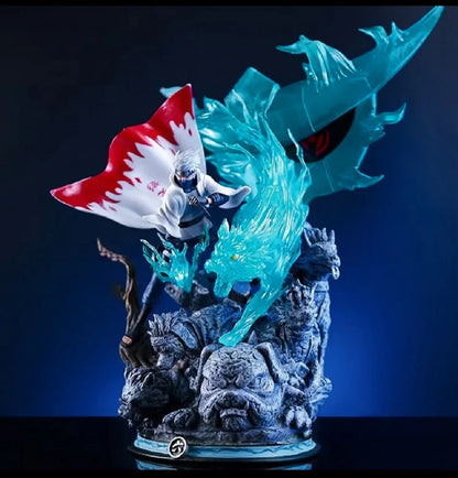 Naruto Hatake Kakashi Sixth Hokage Anime Figure | Chidori Lightning Blade PVC Statue 28cm