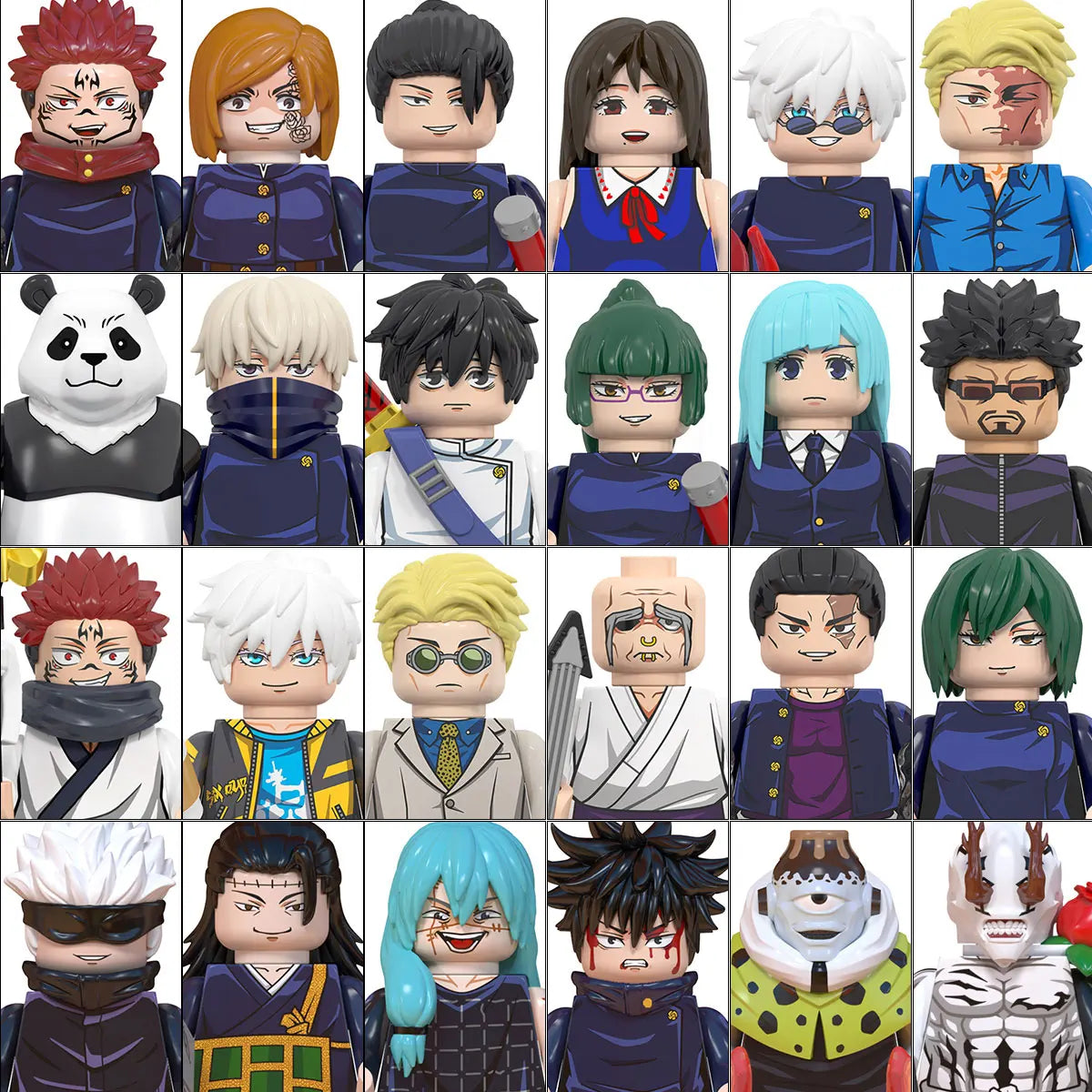 Jujutsu Kaisen Anime Mini Figures Building Blocks Set - Collectible Action Figures