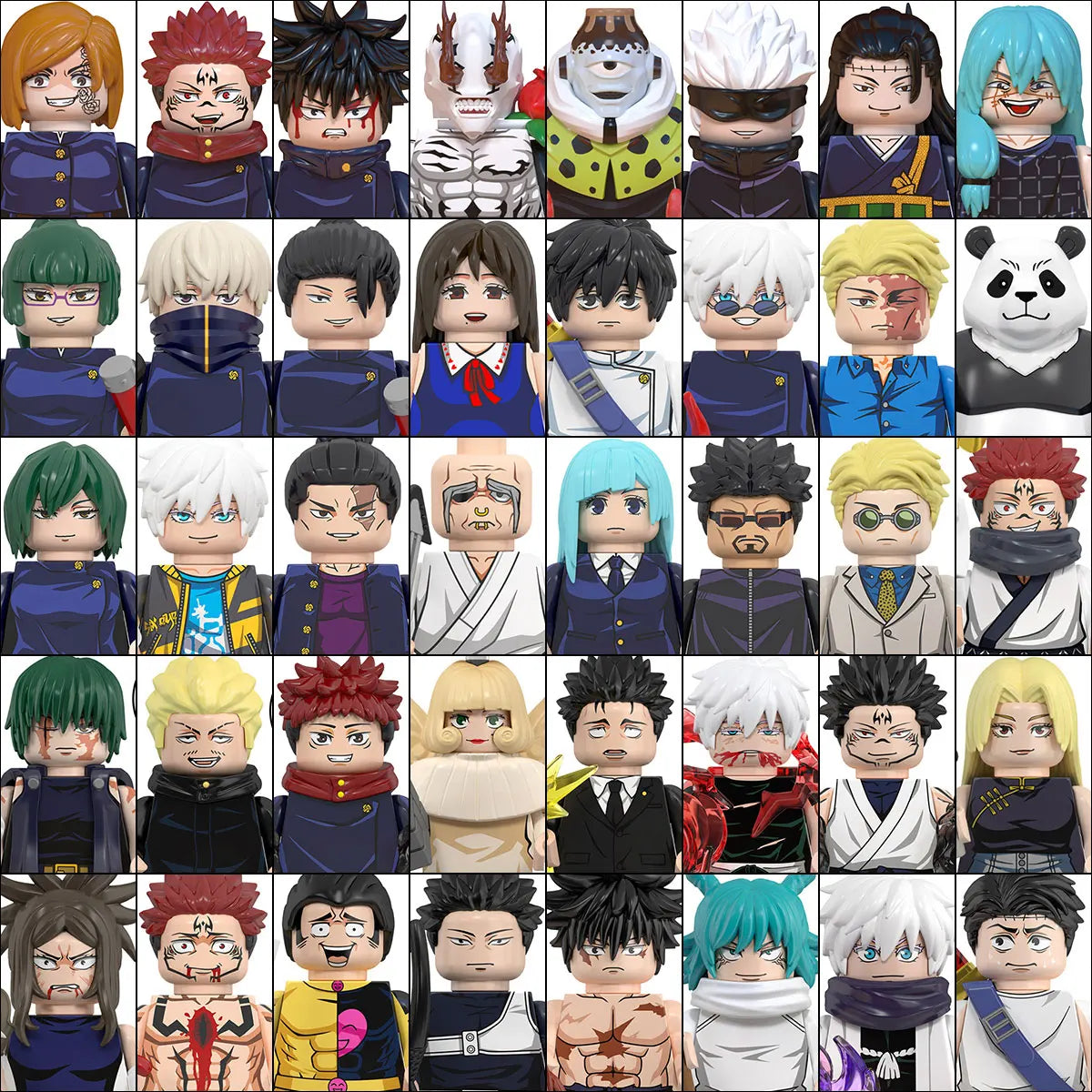 Jujutsu Kaisen Anime Mini Figures Building Blocks Set - Collectible Action Figures
